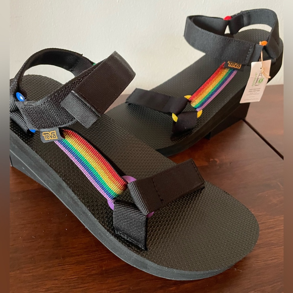 Teva Mid Universal Pride - Black/Rainbow - Size 10